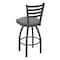 Holland Bar Stool Co 36" Swivel Bar Stool, Pewter Finish, Graph Seat 41036PW020 - alternate 4